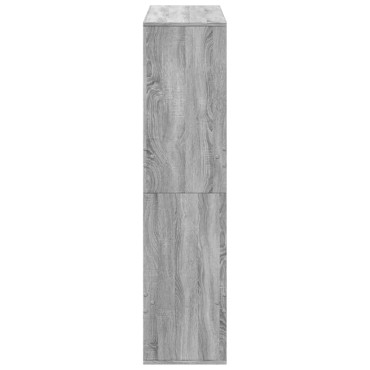 vidaXL Βιβλιοθήκη/Διαχωριστικό Χώρου Γκρι 100x33x135cm Επεξ. Ξύλο 1 τεμ.