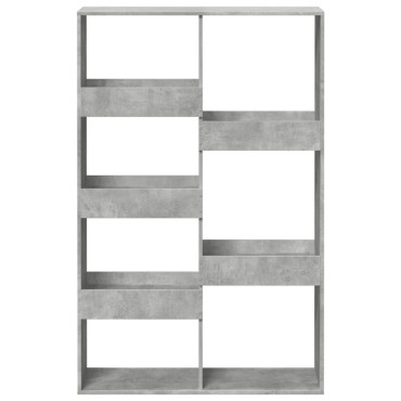 vidaXL Βιβλιοθήκη/Διαχωριστικό Χώρου Γκρι 100x33x155,5cm Επεξ. Ξύλο 1 τεμ.
