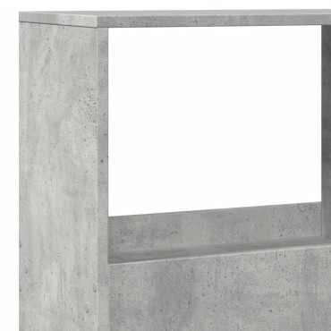 vidaXL Βιβλιοθήκη/Διαχωριστικό Χώρου Γκρι 100x33x155,5cm Επεξ. Ξύλο 1 τεμ.