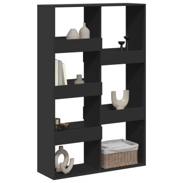 vidaXL Βιβλιοθήκη/Διαχωριστικό Χώρου Μαύρη 100x33x155,5cm Επεξ. Ξύλο 1 τεμ.