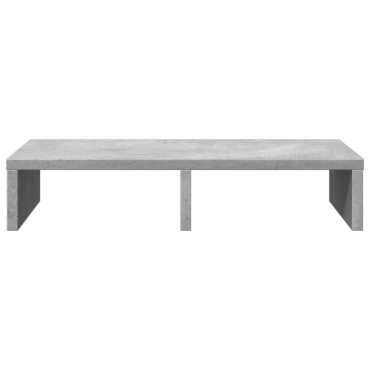 vidaXL Βάση Οθονών Γκρι του Σκυροδέματος 50x27x10 εκ. από Επεξ. Ξύλο