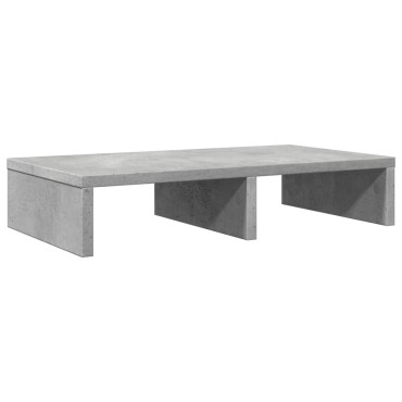 vidaXL Βάση Οθονών Γκρι του Σκυροδέματος 50x27x10 εκ. από Επεξ. Ξύλο
