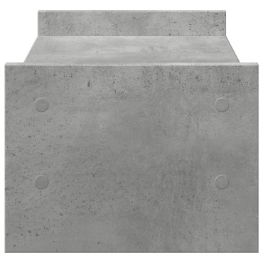 vidaXL Βάση Οθονών Γκρι του Σκυροδέματος 50x27x20 εκ. από Επεξ. Ξύλο