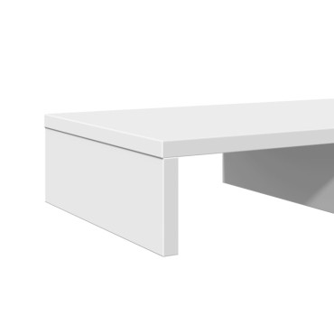 vidaXL Βάση Οθόνης Λευκή 50x27x10 εκ. από Επεξ. Ξύλο