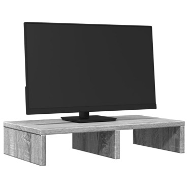 vidaXL Βάση Οθόνης Γκρι Sonoma 50x27x10 εκ. από Επεξεργασμένο Ξύλο