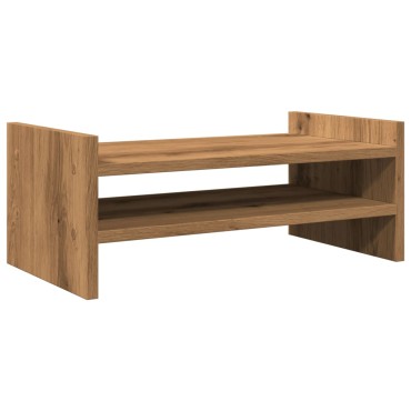 vidaXL Βάση Οθόνης Αρτισιανή Δρυς 50x27x20 εκ. από Επεξ. Ξύλο