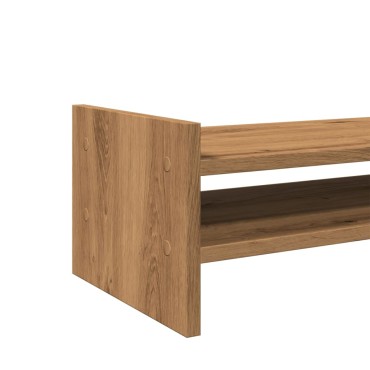 vidaXL Βάση Οθόνης Αρτισιανή Δρυς 50x27x20 εκ. από Επεξ. Ξύλο