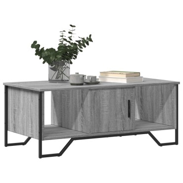 vidaXL Τραπεζάκι Σαλονιού Γκρι Sonoma 100x51x40cm Επεξεργασμένο Ξύλο 1 τεμ.
