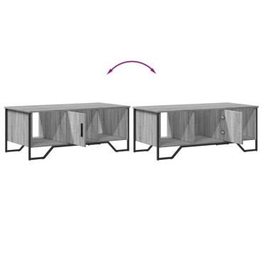 vidaXL Τραπεζάκι Σαλονιού Γκρι Sonoma 100x51x40cm Επεξεργασμένο Ξύλο 1 τεμ.