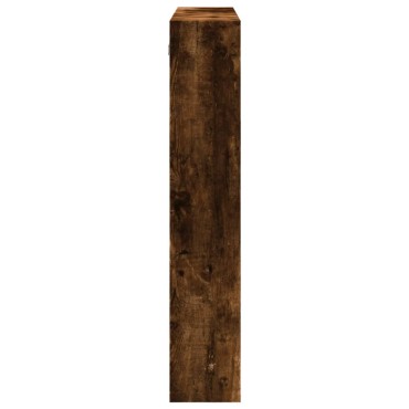 vidaXL Ντουλάπι Τοίχου Καπνιστή Δρυς 80x15x80cm Επεξεργασμένο Ξύλο 1 τεμ.