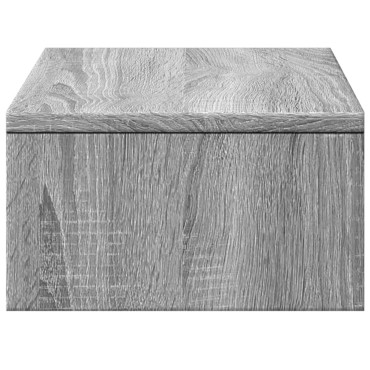 vidaXL Βάση Οθόνης με Συρτάρια Γκρι Sonoma 50x27x15 εκ. Επεξεργ. Ξύλο