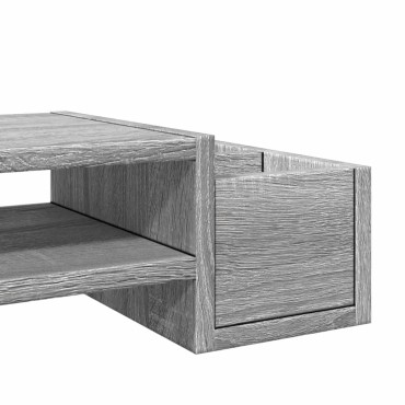 vidaXL Βάση Οθόνης με Αποθ. Γκρι Sonoma 100x27x15 εκ. Επεξεργ. Ξύλο