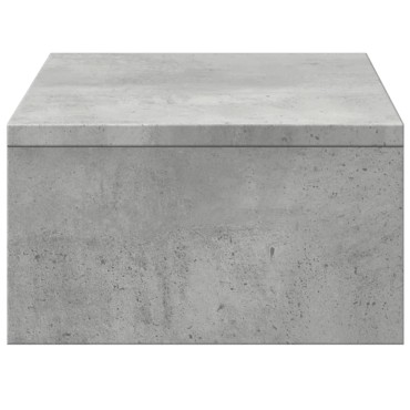 vidaXL Βάση Οθόνης με Συρτάρια Γκρι Σκυρ. 50x27x15 εκ. Επεξεργ. Ξύλο