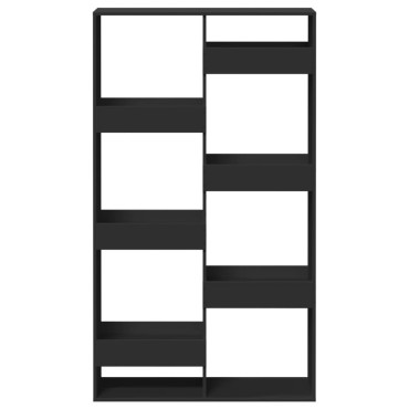 vidaXL Βιβλιοθήκη/Διαχωριστικό Χώρου Μαύρη 100x33x175cm Επεξ. Ξύλο 1 τεμ.