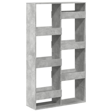 vidaXL Βιβλιοθήκη/Διαχωριστικό Χώρου Γκρι 100x33x175cm Επεξ. Ξύλο 1 τεμ.