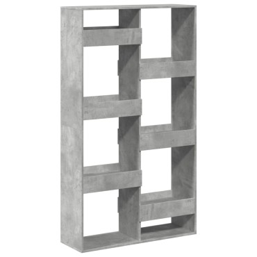 vidaXL Βιβλιοθήκη/Διαχωριστικό Χώρου Γκρι 100x33x175cm Επεξ. Ξύλο 1 τεμ.