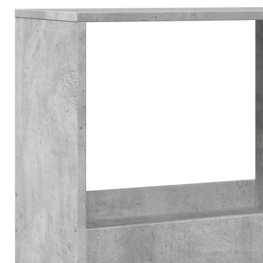 vidaXL Βιβλιοθήκη/Διαχωριστικό Χώρου Γκρι 100x33x175cm Επεξ. Ξύλο 1 τεμ.