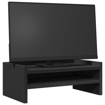 vidaXL Βάση Οθόνης Μαύρο 42x24x16 εκ. από Επεξεργασμένο Ξύλο