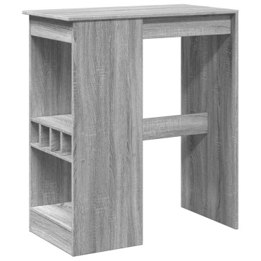 vidaXL Τραπέζι Μπαρ Γκρι Sonoma 90x47,5x103,5cm από Επεξεργ. Ξύλο 1 τεμ.