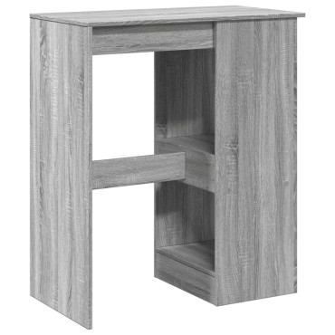 vidaXL Τραπέζι Μπαρ Γκρι Sonoma 90x47,5x103,5cm από Επεξεργ. Ξύλο 1 τεμ.