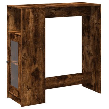 vidaXL Τραπέζι Μπαρ με Ράφια Δρυς 101x40x103,5cm Επεξεργ. Ξύλο 1 τεμ.