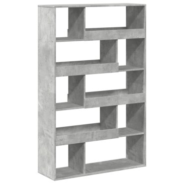 vidaXL Βιβλιοθήκη Γκρι Σκυροδέματος 100x33x156,5cm Επεξεργ. Ξύλο 1 τεμ.