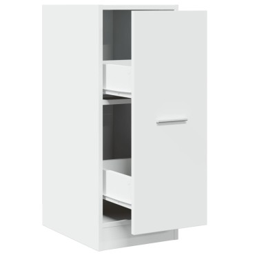 vidaXL Συρταριέρα Γενικής Χρήσης Λευκή 30x41x77,5cm Επεξ. Ξύλο 1 τεμ.