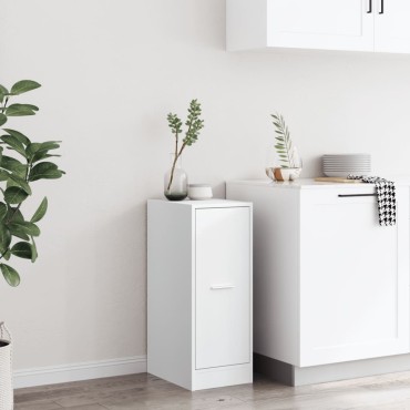 vidaXL Συρταριέρα Γενικής Χρήσης Λευκή 30x41x77,5cm Επεξ. Ξύλο 1 τεμ.