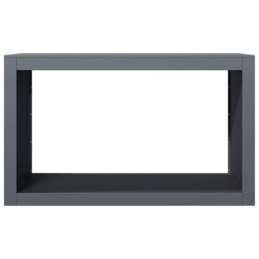 vidaXL Ράφι Καυσόξυλων Ανθρακί 100x40x60 εκ. Ατσάλινο