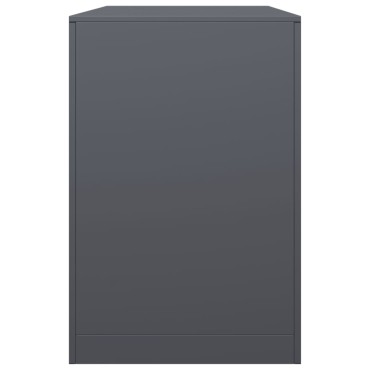 vidaXL Ράφι Καυσόξυλων Ανθρακί 100x40x60 εκ. Ατσάλινο