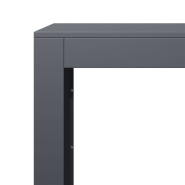 vidaXL Ράφι Καυσόξυλων Ανθρακί 100x40x60 εκ. Ατσάλινο