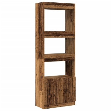 vidaXL Ντουλάπι Όψη Παλαιού Ξύλου 63x33x180cm Επεξεργασμένο Ξύλο 1 τεμ.