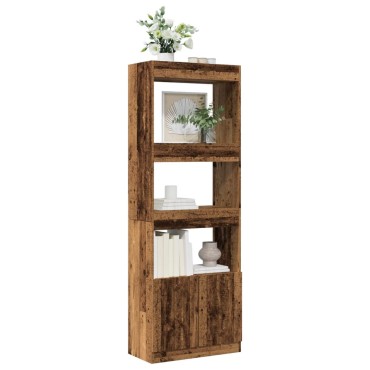 vidaXL Ντουλάπι Όψη Παλαιού Ξύλου 63x33x180cm Επεξεργασμένο Ξύλο 1 τεμ.