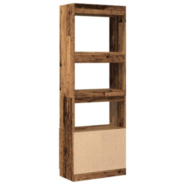 vidaXL Ντουλάπι Όψη Παλαιού Ξύλου 63x33x180cm Επεξεργασμένο Ξύλο 1 τεμ.