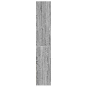 vidaXL Ντουλάπι Γκρι Sonoma 63x33x180cm από Επεξεργασμένο Ξύλο 1 τεμ.