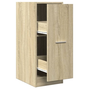 vidaXL Συρταριέρα Γενικής Χρήσης Sonoma Δρυς 30x41x77,5cm Επεξ. Ξύλο 1 τεμ.