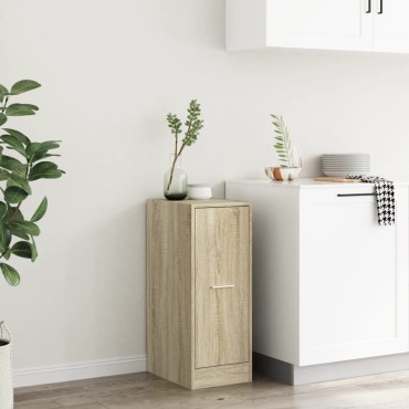 vidaXL Συρταριέρα Γενικής Χρήσης Sonoma Δρυς 30x41x77,5cm Επεξ. Ξύλο 1 τεμ.