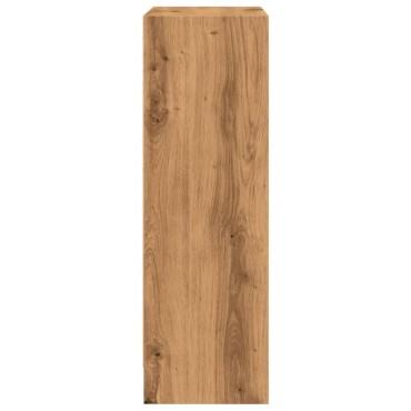 vidaXL Βιβλιοθήκη Αρτισιανή Δρυς 60x24x76cm από Επεξεργασμένο Ξύλο 1 τεμ.