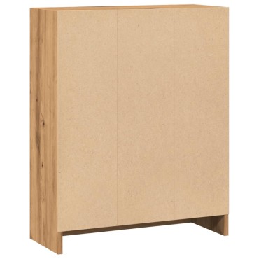 vidaXL Βιβλιοθήκη Αρτισιανή Δρυς 60x24x76cm από Επεξεργασμένο Ξύλο 1 τεμ.