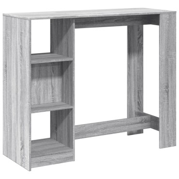 vidaXL Τραπέζι Κονσόλα Γκρι Sonoma 124x46x103,5cm από Επεξεργ. Ξύλο 1 τεμ.