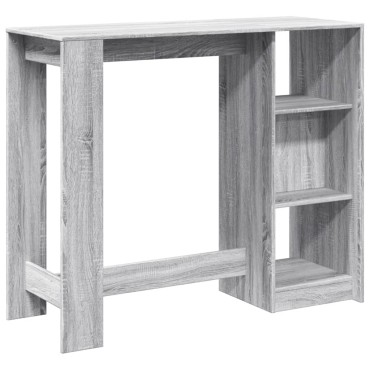 vidaXL Τραπέζι Κονσόλα Γκρι Sonoma 124x46x103,5cm από Επεξεργ. Ξύλο 1 τεμ.