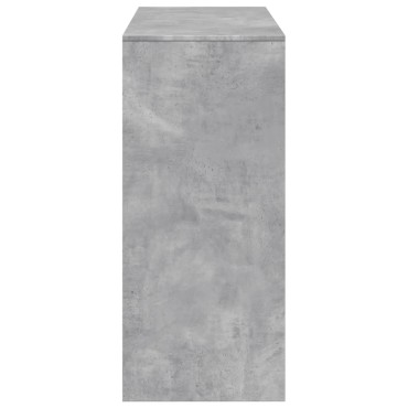 vidaXL Τραπέζι Κονσόλα με Ράφι Γκρι Σκυρ 124x46x103,5cm Επεξεργ. Ξύλο 1 τεμ.
