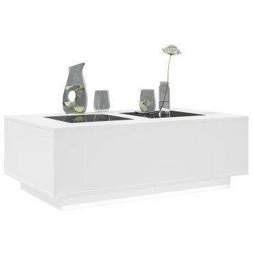 vidaXL Τραπεζάκι Σαλονιού Infinity LED Λευκό 116x69x40cm 1 τεμ.