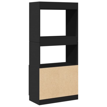 vidaXL Ντουλάπι Μαύρο 63x33x140cm από Επεξεργασμένο Ξύλο 1 τεμ.