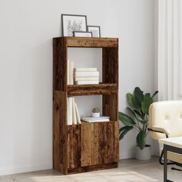vidaXL Ντουλάπι Όψη Παλαιού Ξύλου 63x33x140cm Επεξεργασμένο Ξύλο 1 τεμ.