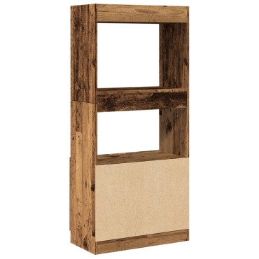 vidaXL Ντουλάπι Όψη Παλαιού Ξύλου 63x33x140cm Επεξεργασμένο Ξύλο 1 τεμ.