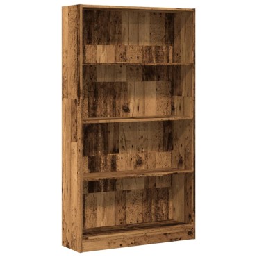 vidaXL Βιβλιοθήκη Όψη Παλαιού Ξύλου 80x24x143cm Επεξεργασμένο Ξύλο 1 τεμ.