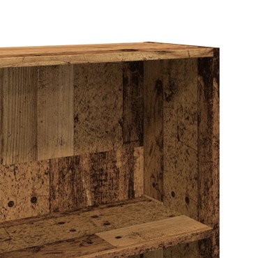 vidaXL Βιβλιοθήκη Όψη Παλαιού Ξύλου 80x24x143cm Επεξεργασμένο Ξύλο 1 τεμ.