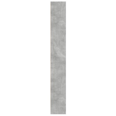 vidaXL Βιβλιοθήκη Γκρι Σκυροδέματος 60x24x176cm Επεξεργ. Ξύλο 1 τεμ.