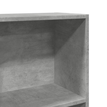 vidaXL Βιβλιοθήκη Γκρι Σκυροδέματος 60x24x176cm Επεξεργ. Ξύλο 1 τεμ.